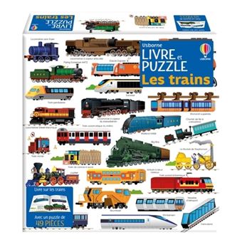 usborne LIVRE ET PUZZLE Les trains