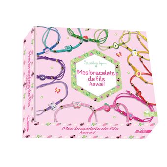 Coffret Mes bracelets de fils Kawaii - coffret avec accessoires