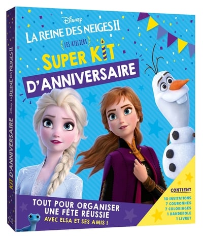 La reine des neiges 2 - kit d'anniversaire