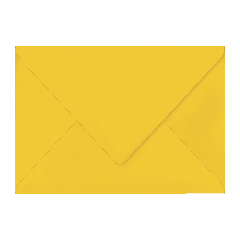Enveloppe 11,4x16,2cm Jaune Soleil