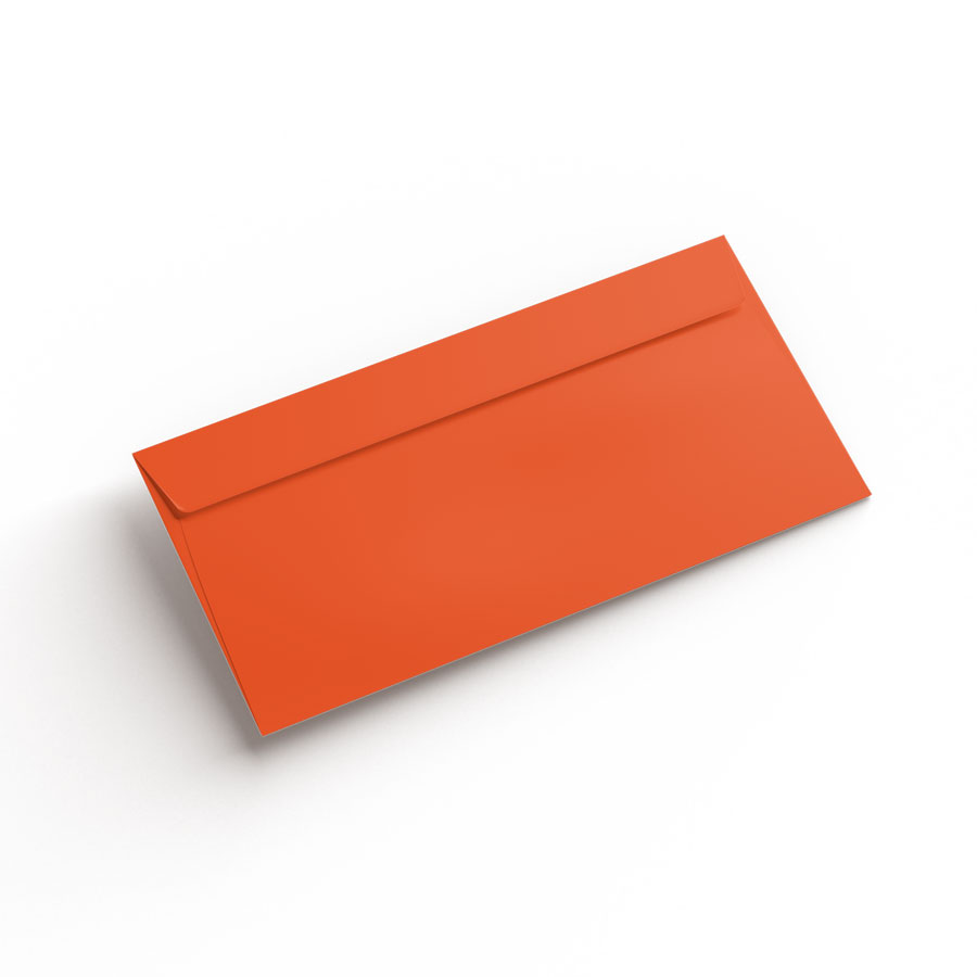 PAQUET 20 Enveloppe Orange rabat droit | 110 x 220 mm