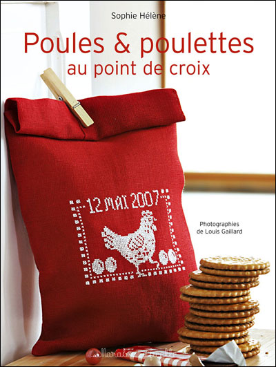 Poules et poulettes aux points de croix