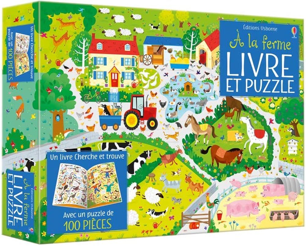 Coffret A la ferme (Livre et puzzle)