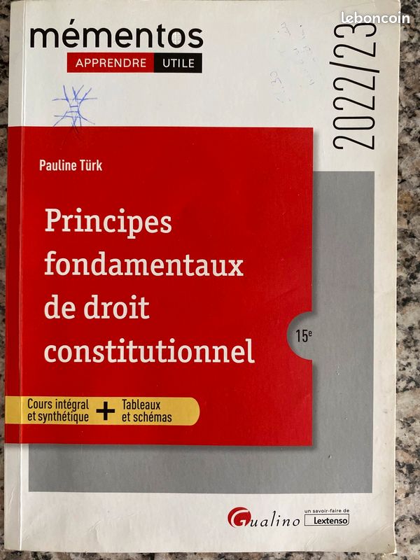 Manuel de droit: Principes fondamentaux de droit constitutionnel