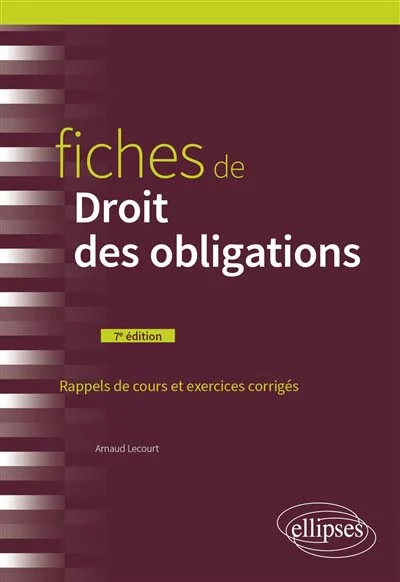 Fiches de droit des obligations