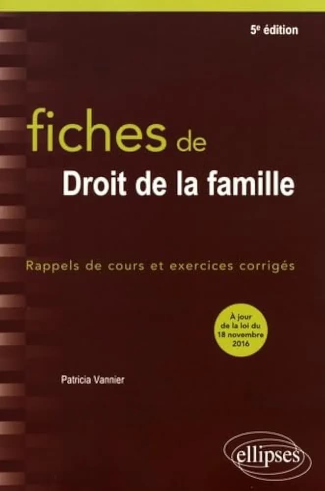 fiches de Droit de la famille