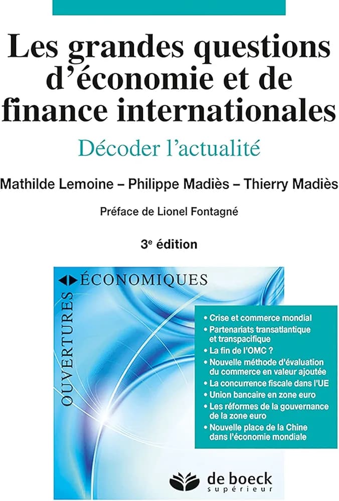 Les grandes questions d'économie et de finances internationales
